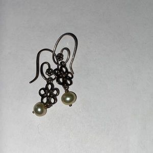 Pandora Pearl Dangle Earrings